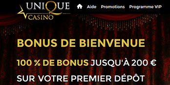 Unique Casino accueille pas mal de jeux et la carte prépayée CASHlib